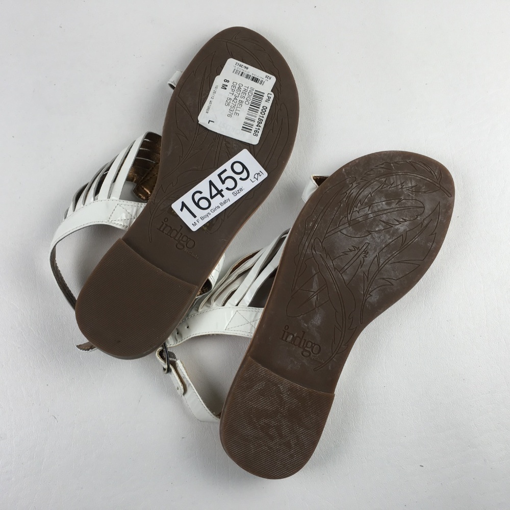 Clarks White Sandals D2116459 - Picture 6 of 6